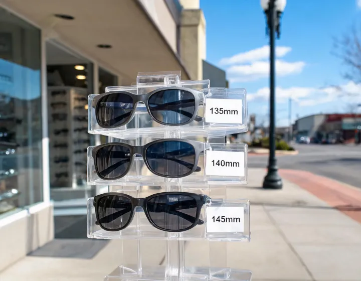Reading sunglasses polarized application board illustration